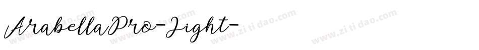 ArabellaPro-Light字体转换