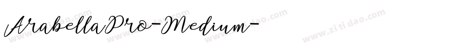 ArabellaPro-Medium字体转换