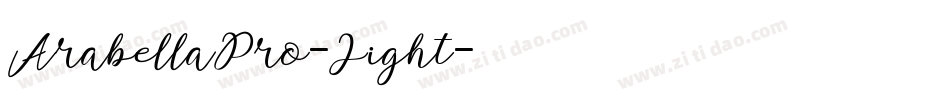 ArabellaPro-Light字体转换