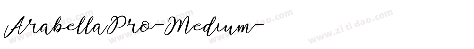 ArabellaPro-Medium字体转换