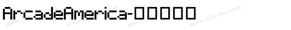 ArcadeAmerica字体转换