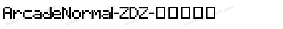 ArcadeNormal-ZDZ字体转换