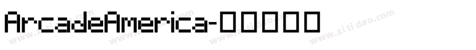 ArcadeAmerica字体转换