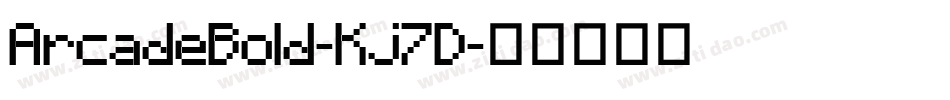ArcadeBold-Kj7D字体转换