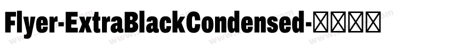 Flyer-ExtraBlackCondensed字体转换