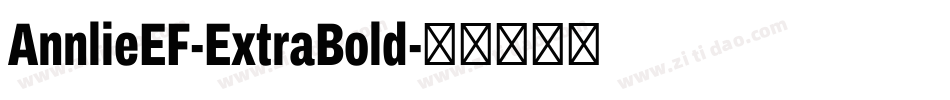 AnnlieEF-ExtraBold字体转换