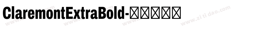 ClaremontExtraBold字体转换