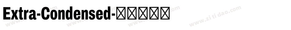 Extra-Condensed字体转换