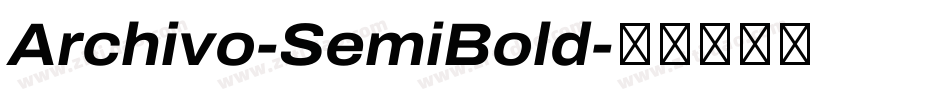 Archivo-SemiBold字体转换