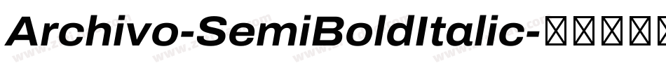 Archivo-SemiBoldItalic字体转换