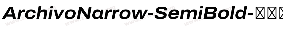 ArchivoNarrow-SemiBold字体转换