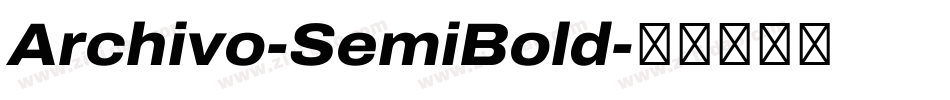 Archivo-SemiBold字体转换