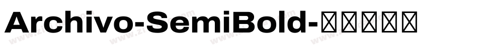 Archivo-SemiBold字体转换