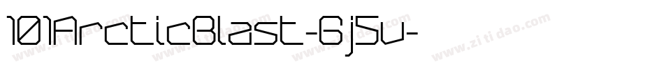 101ArcticBlast-6j5v字体转换