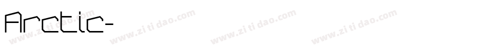 Arctic字体转换