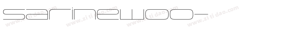 SarineW00字体转换
