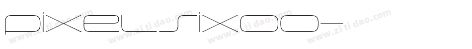 pixelsix00字体转换