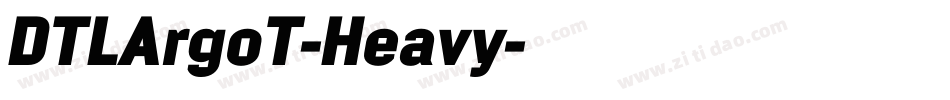 DTLArgoT-Heavy字体转换