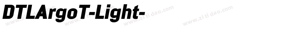 DTLArgoT-Light字体转换