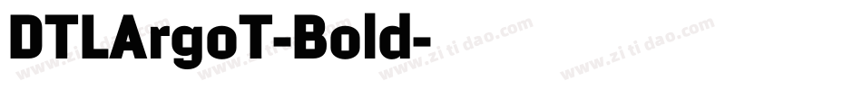 DTLArgoT-Bold字体转换