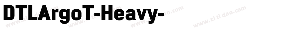 DTLArgoT-Heavy字体转换