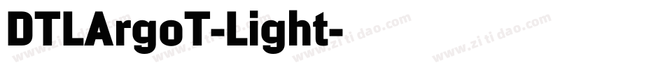 DTLArgoT-Light字体转换