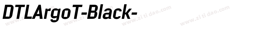 DTLArgoT-Black字体转换
