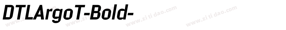 DTLArgoT-Bold字体转换