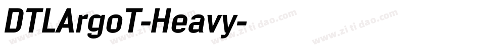 DTLArgoT-Heavy字体转换