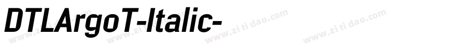DTLArgoT-Italic字体转换