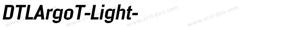 DTLArgoT-Light字体转换
