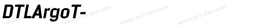 DTLArgoT字体转换