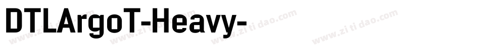 DTLArgoT-Heavy字体转换