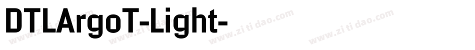 DTLArgoT-Light字体转换