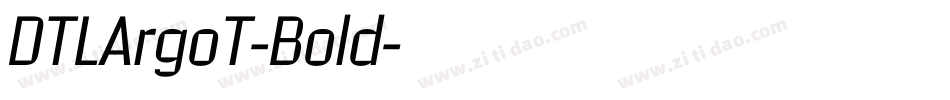 DTLArgoT-Bold字体转换