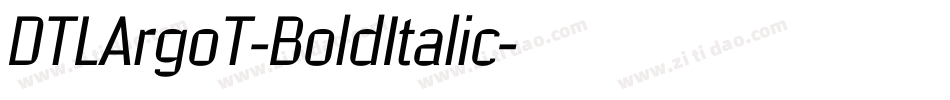 DTLArgoT-BoldItalic字体转换