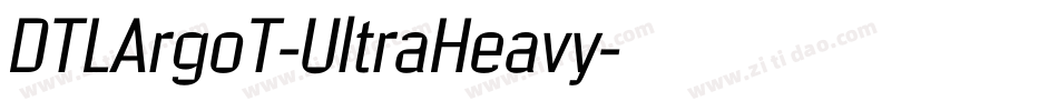 DTLArgoT-UltraHeavy字体转换