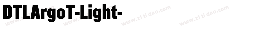 DTLArgoT-Light字体转换