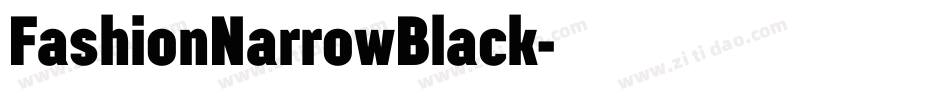 FashionNarrowBlack字体转换