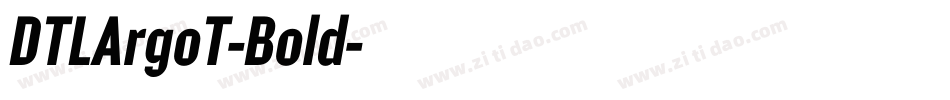 DTLArgoT-Bold字体转换