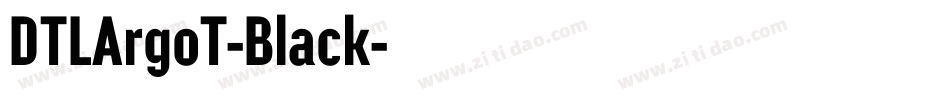 DTLArgoT-Black字体转换
