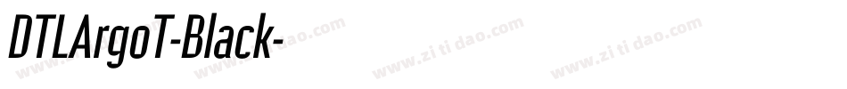 DTLArgoT-Black字体转换