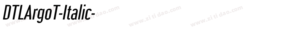 DTLArgoT-Italic字体转换