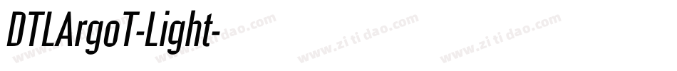 DTLArgoT-Light字体转换
