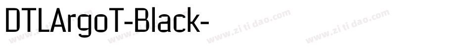 DTLArgoT-Black字体转换