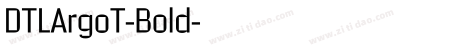 DTLArgoT-Bold字体转换