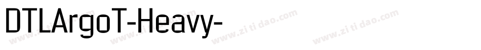 DTLArgoT-Heavy字体转换