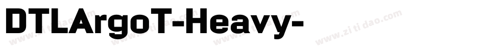 DTLArgoT-Heavy字体转换