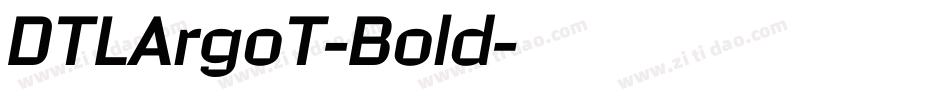 DTLArgoT-Bold字体转换