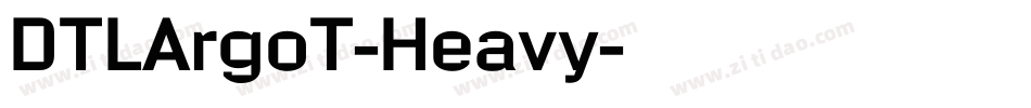 DTLArgoT-Heavy字体转换